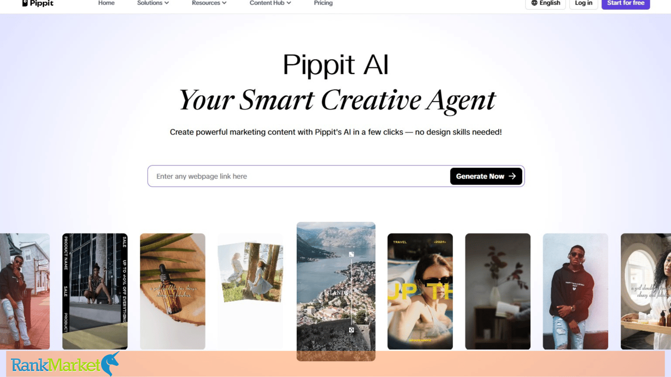 Pippit Ai Homepage With Friendly And Outstanding Features