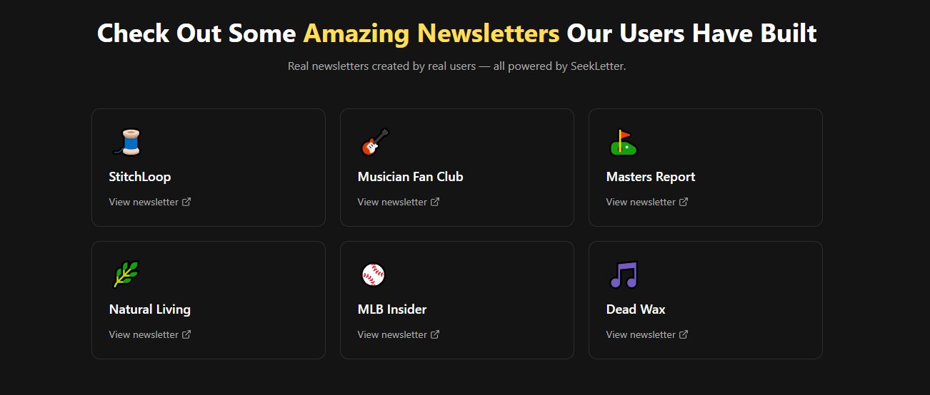 examples-of-newsletters-across-different-niches-built-with-seekletter