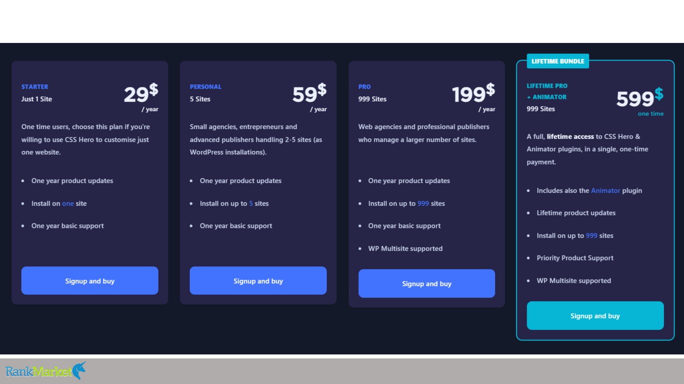 Css-Hero-Pricing-Plans