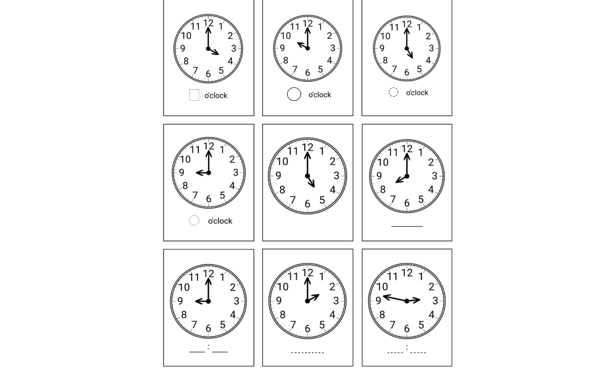 A showcase of the design variations and template options available within the Time Worksheets Generator for KDP publishing