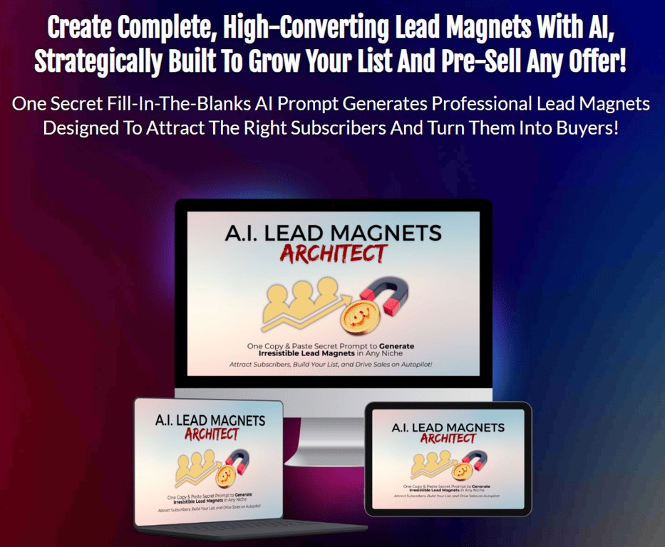 AI-lead-magnets-architect-system-sales-page-banner-featuring-fill-in-the-blanks-prompts-mockups