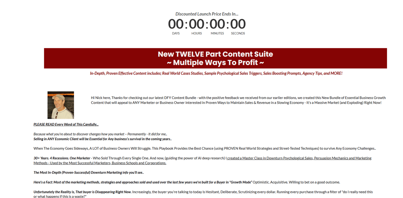 downturn-marketing-sales-playbook-homepage-banner-twelve-part-content-suite-with-countdown-timer