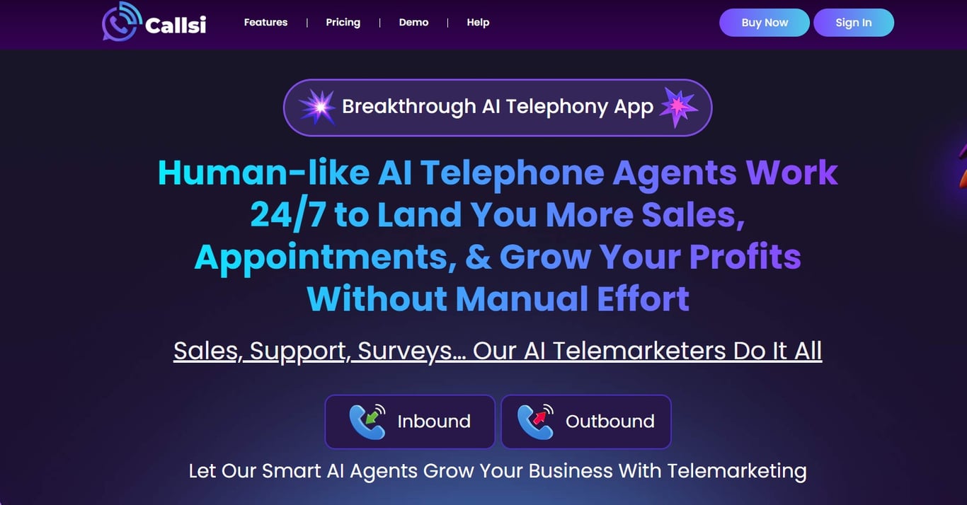 Callsi Homepage