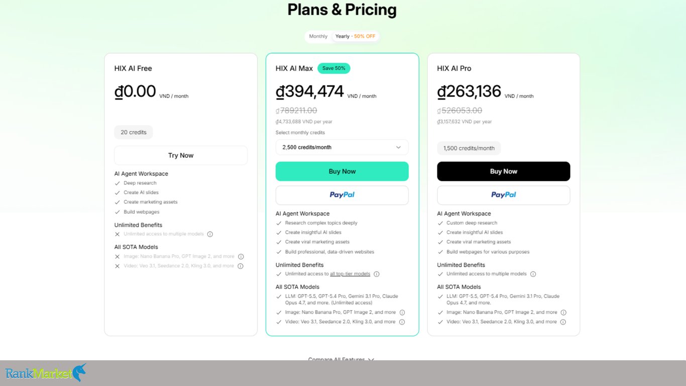 Hix-Ai-Pricing-Plans-Comparing-Free-Max-And-Pro-Subscription