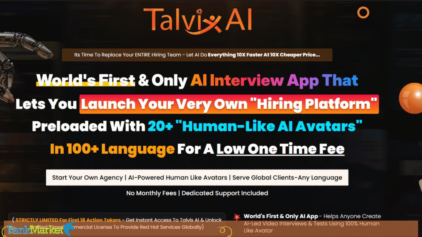 Talvix Ai Homepage
