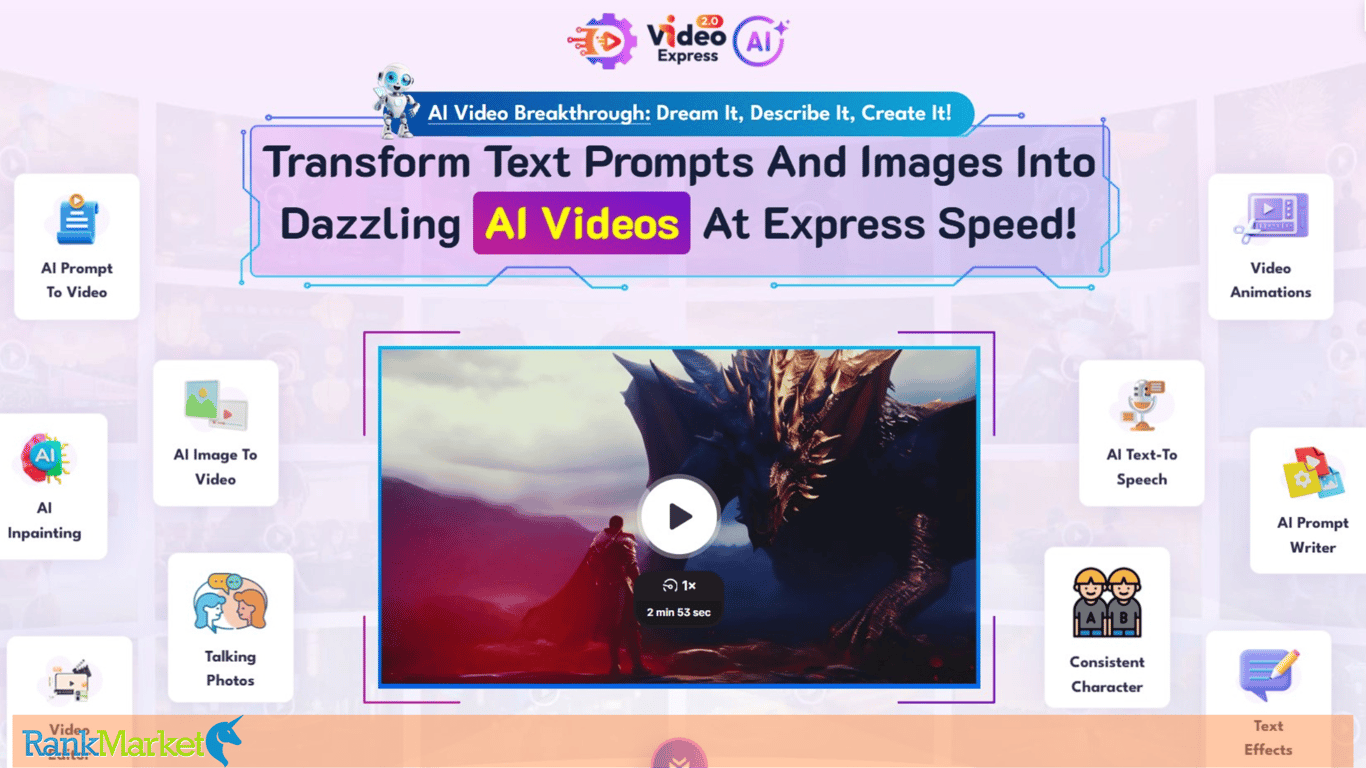 Videoexpress.ai Main Interface