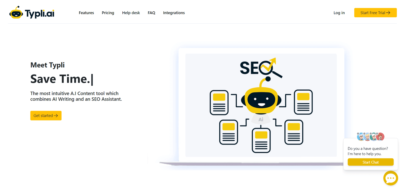 Typli.ai homepage