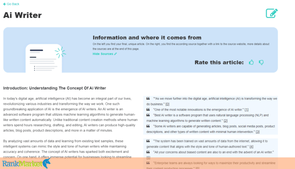 Ai-Writer Features