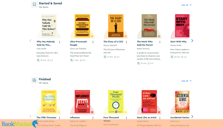 Blinkist Features