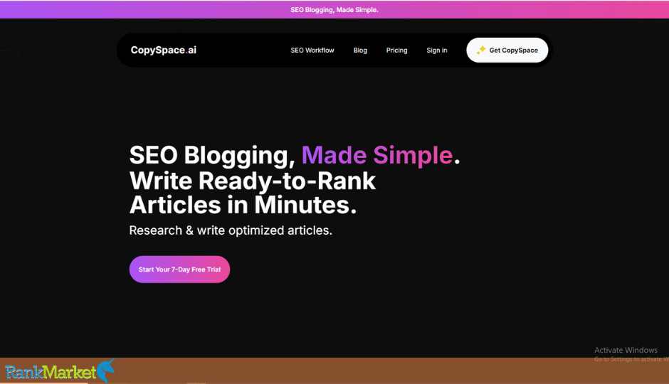 Copyspace.ai Homepage