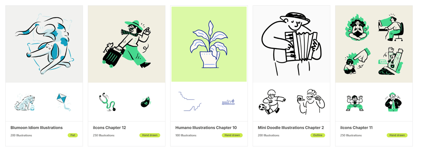 GetIllustrations Figma plugin interface with intuitive search, drag-and-drop functionality, and fully editable vector illustrations