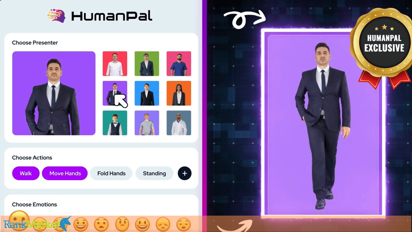 Ai Avatar Selection Interface In Humanpal 2.0