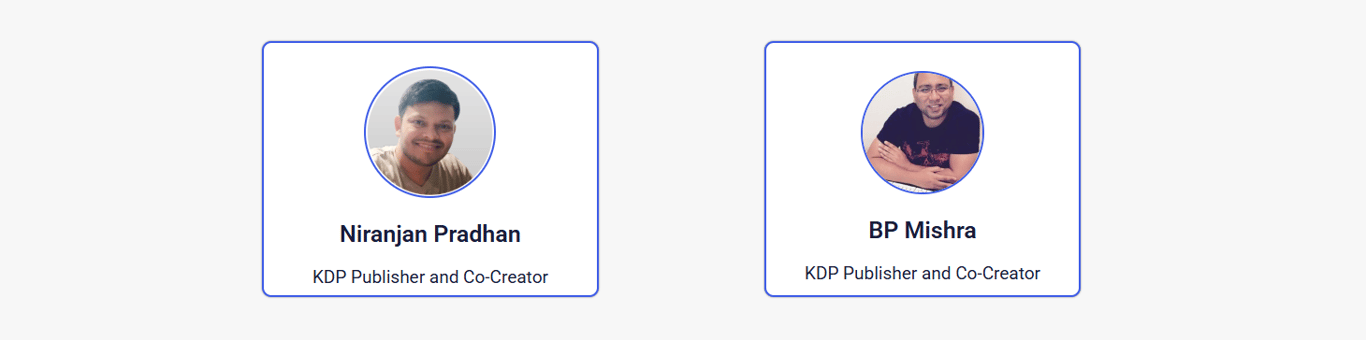 Niranjan Pradhan and BP Mishra, the lead developers and KDP experts behind the Time Worksheets Generator software