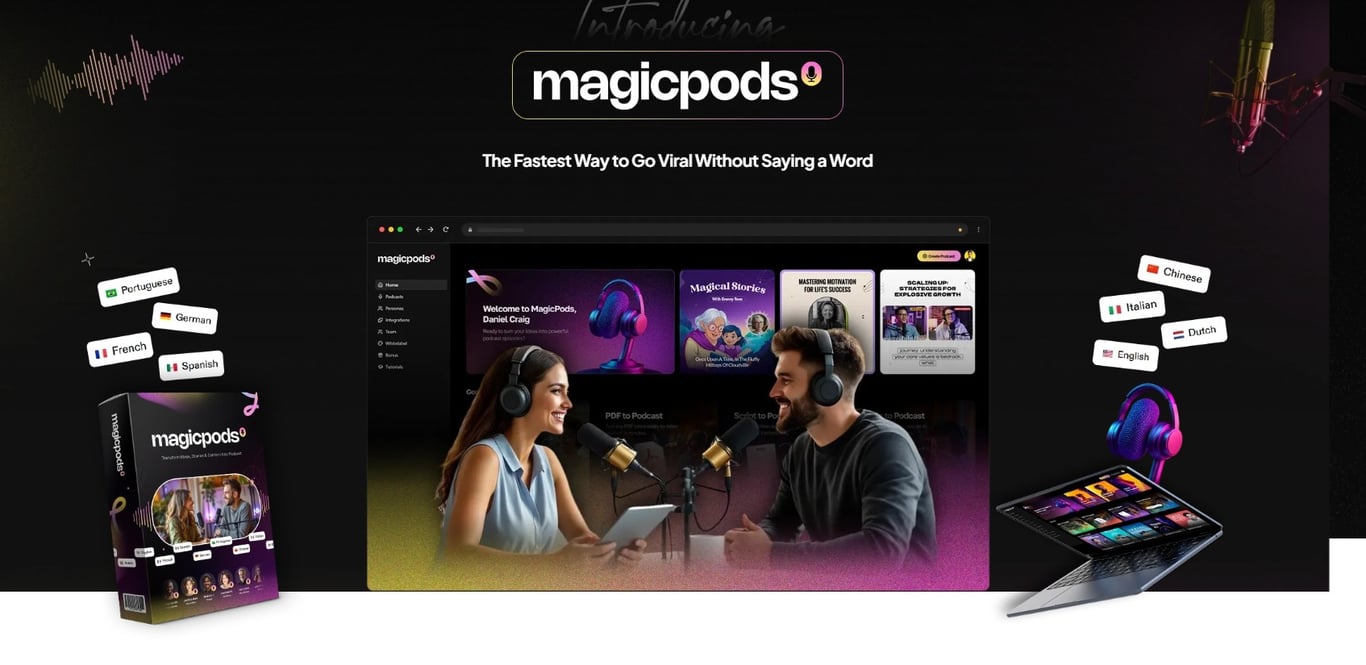 MagicPods AI Homepage