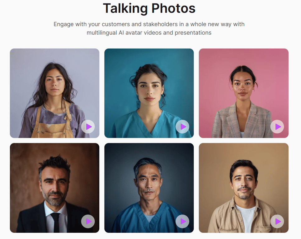 High-resolution-portrait-cards-demonstrating-AI-driven-facial-animation-and-presentation-generation