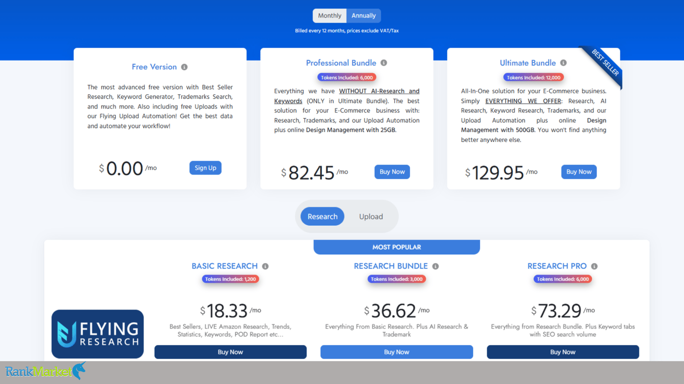 Flying-Research-Pricing-Table-Subscription-Plans
