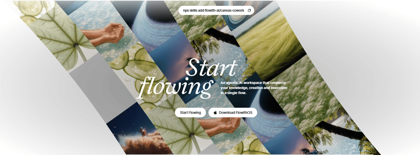 Aesthetic-diagonal-photo-grid-on-Flowith-AI-landing-page-inviting-users-to-start-flowing-with-their-new-agentic-workspace