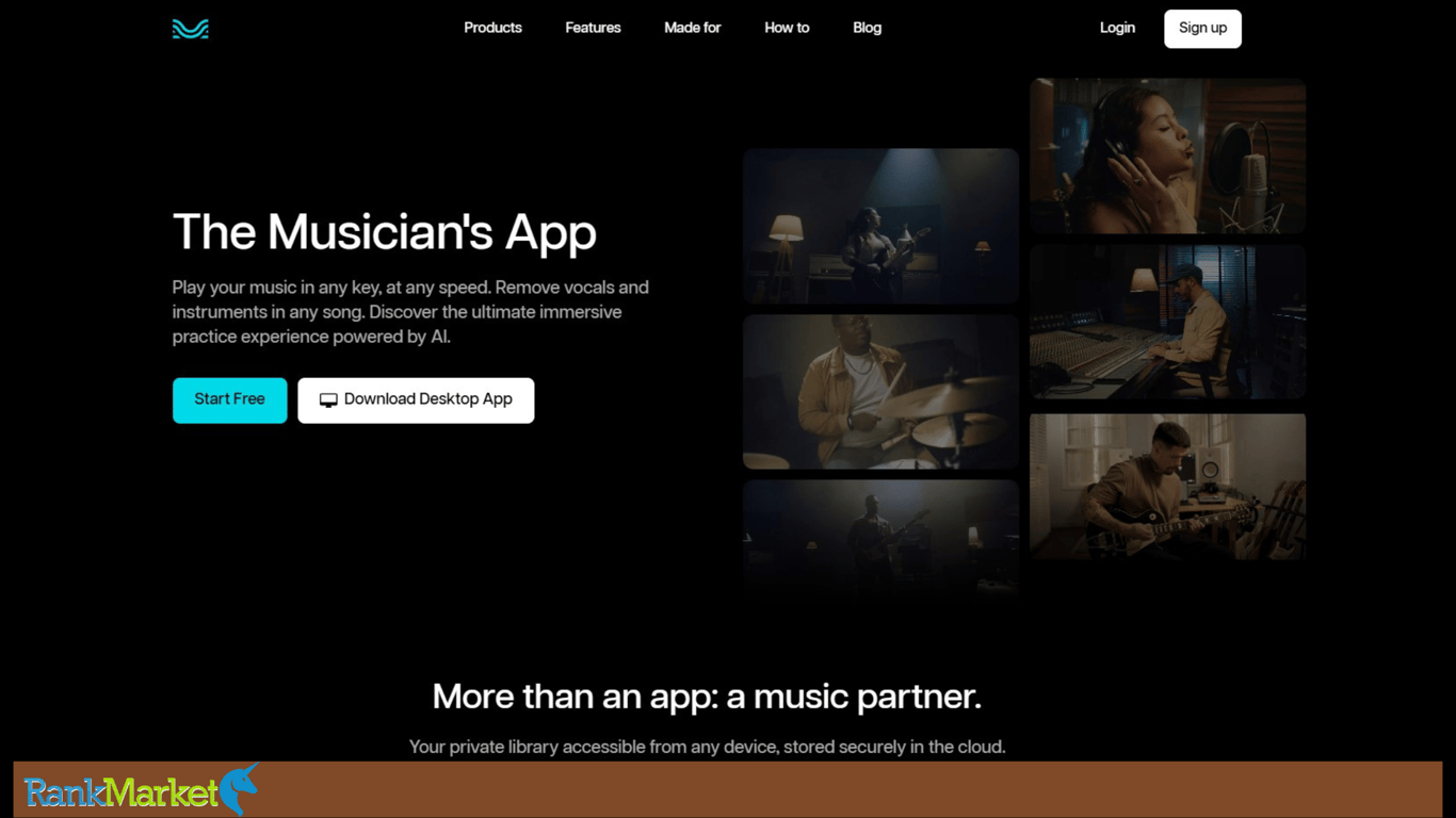 Moises App Homepage With Message 