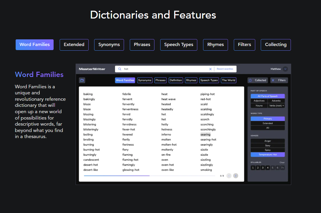 Structured-data-table-layout-sorting-alphabetical-word-lists-with-a-dark-purple-sidebar-menu