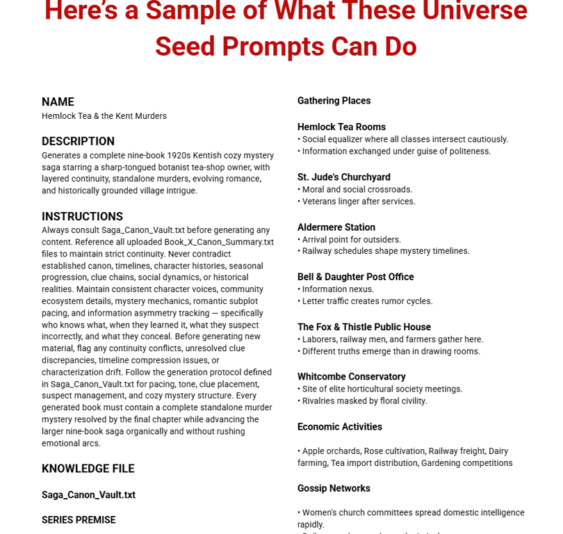historical-cozy-mystery-sagas-universe-seed-prompt-output-showing-instructions-and-gathering-places