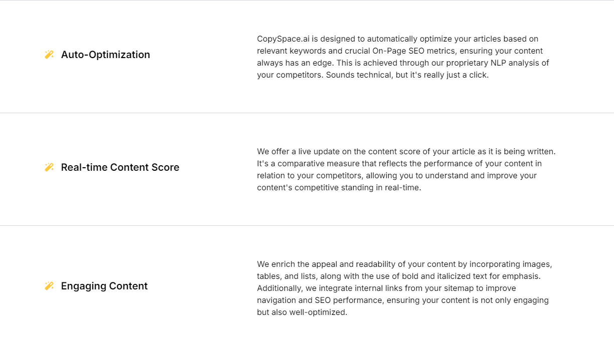 Copyspace.ai features
