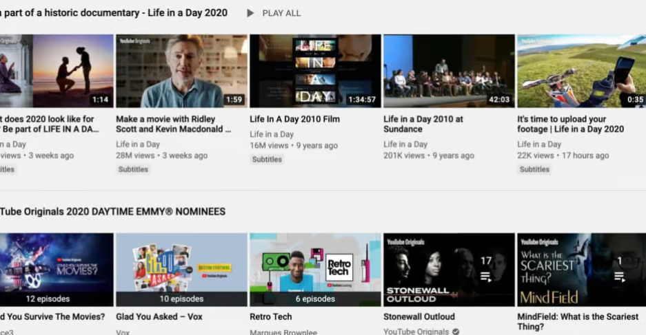 YouTube Premium features