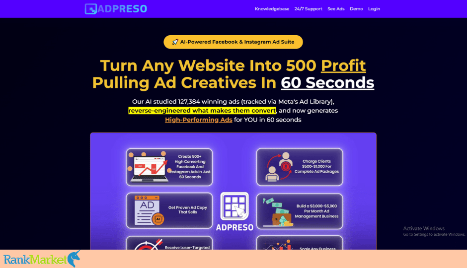 Adpreso Ai Homepage