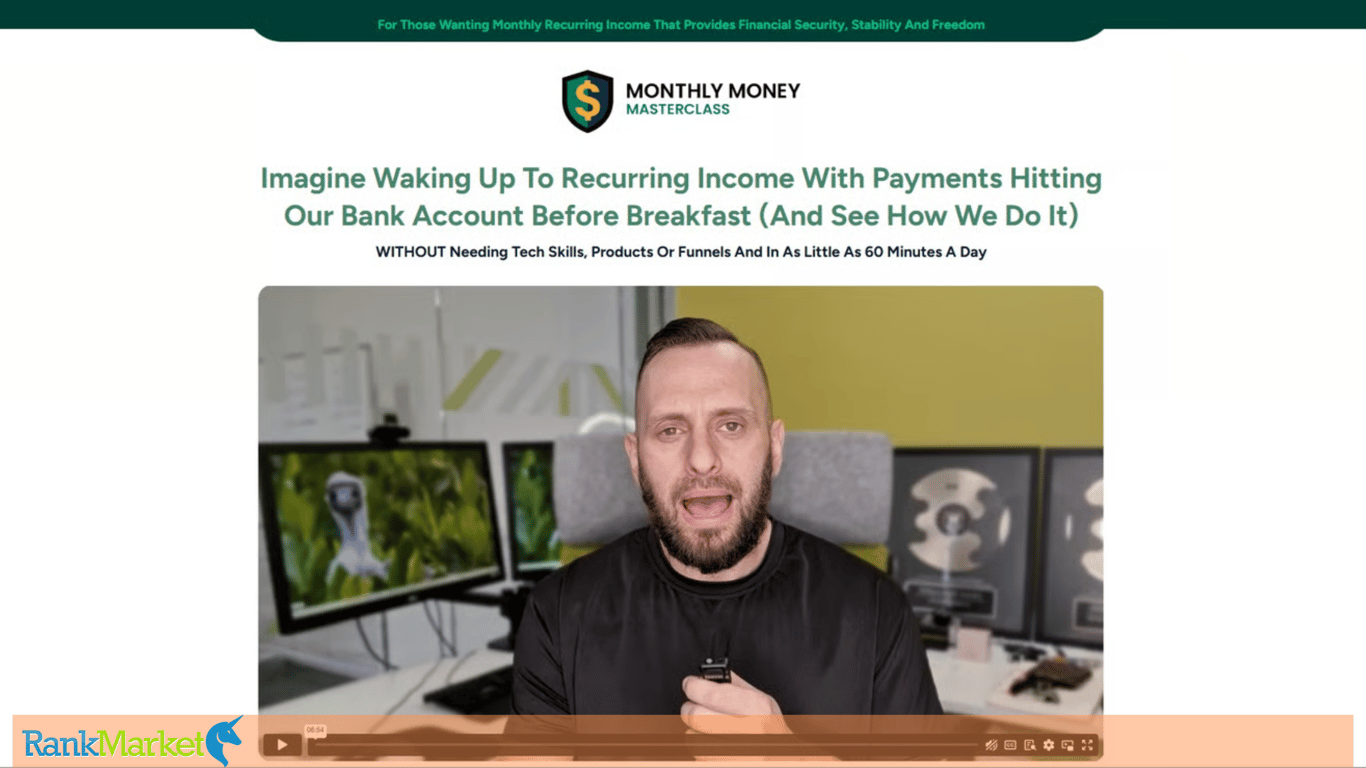 Monthly Money Masterclass Homepage