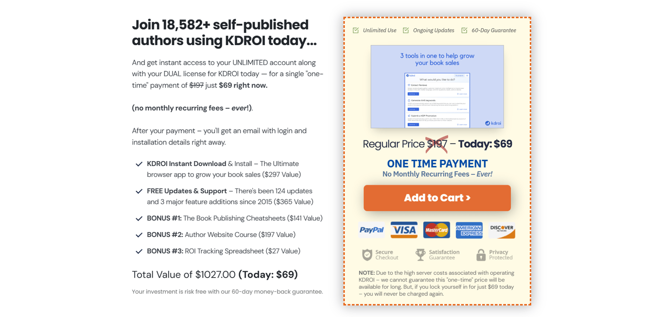 kdroi-v2-cost-details-amazon-kdp-marketing-tool