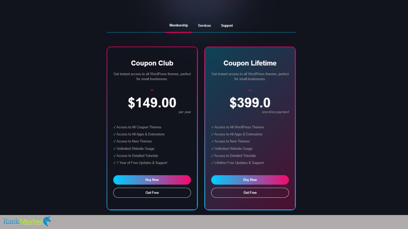 Couponthemes-Pricing-Plans