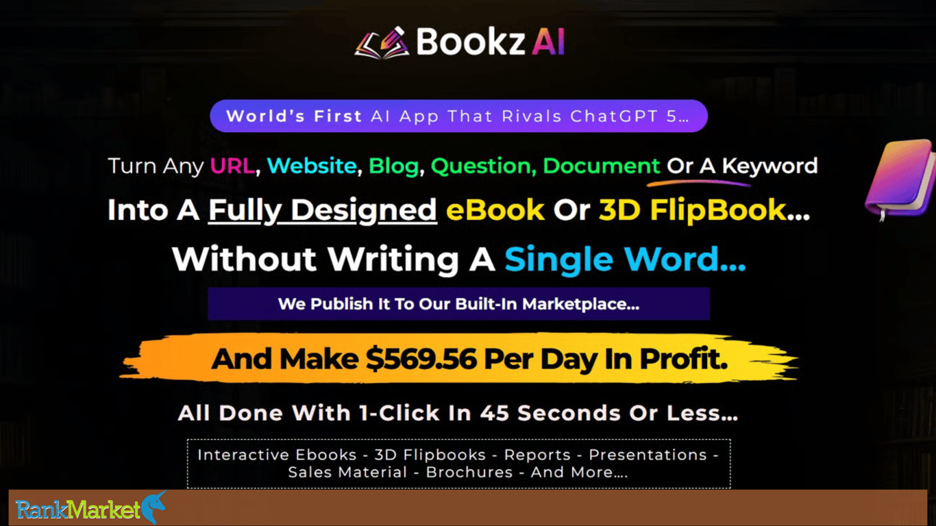 Bookz Ai Homepage