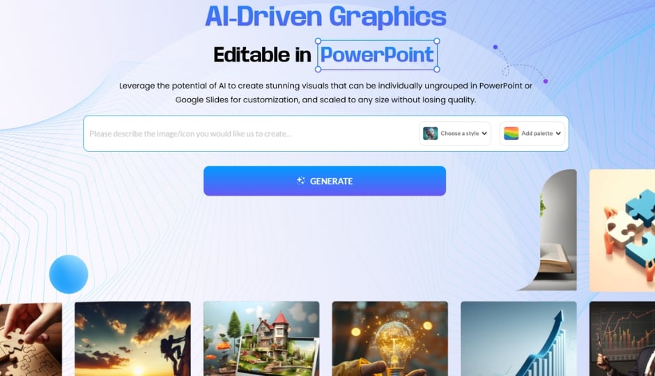 Business executive presenting strategic report using SlideGeeks template with clear charts, structured diagrams, and professional formatting