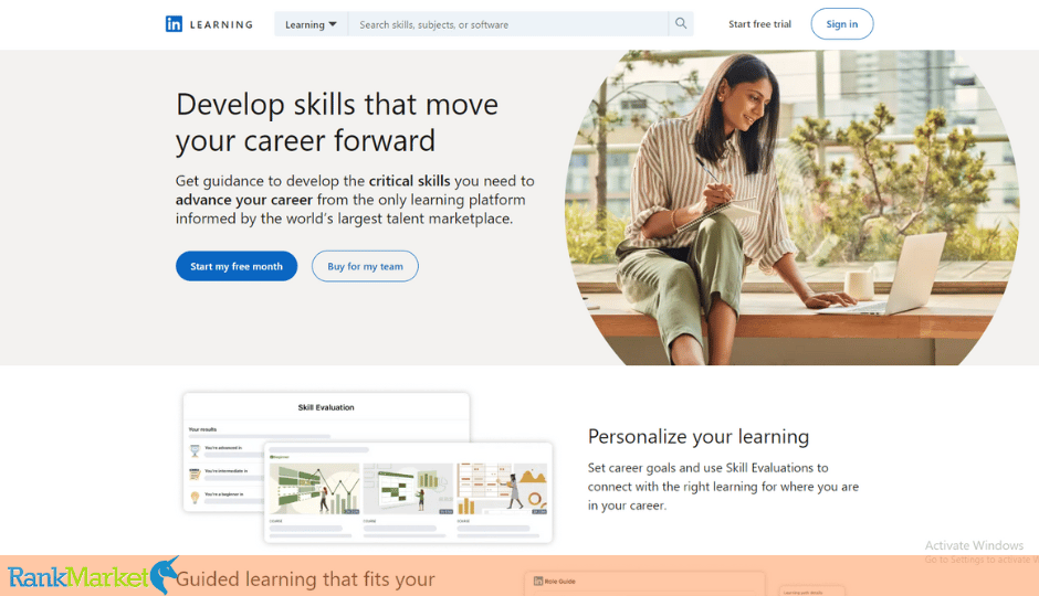 Linkedin Learning Homepage