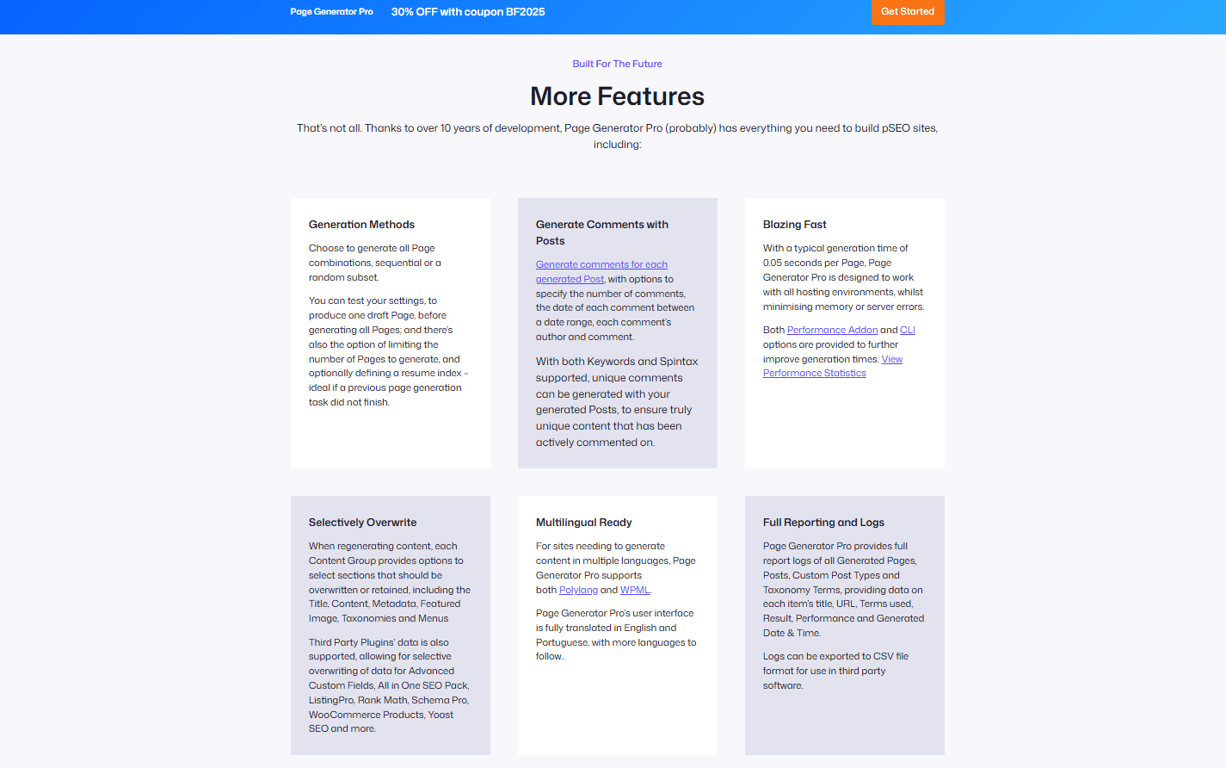 Bulk content creation with Page Generator Pro