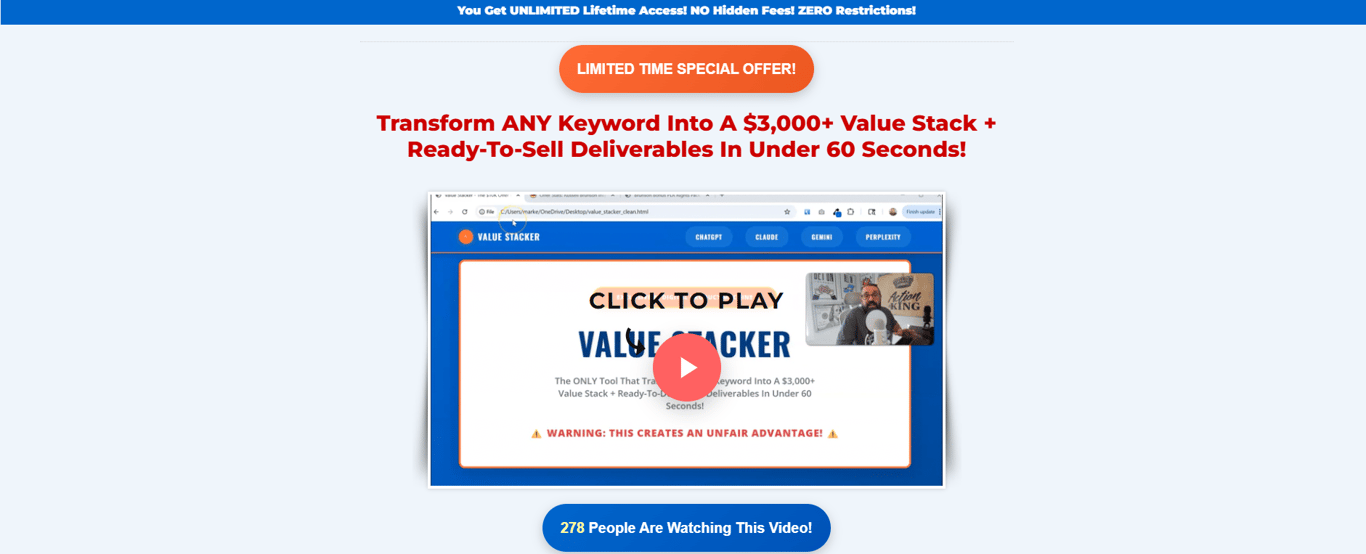 ai-value-creation-tool-dashboard-overview