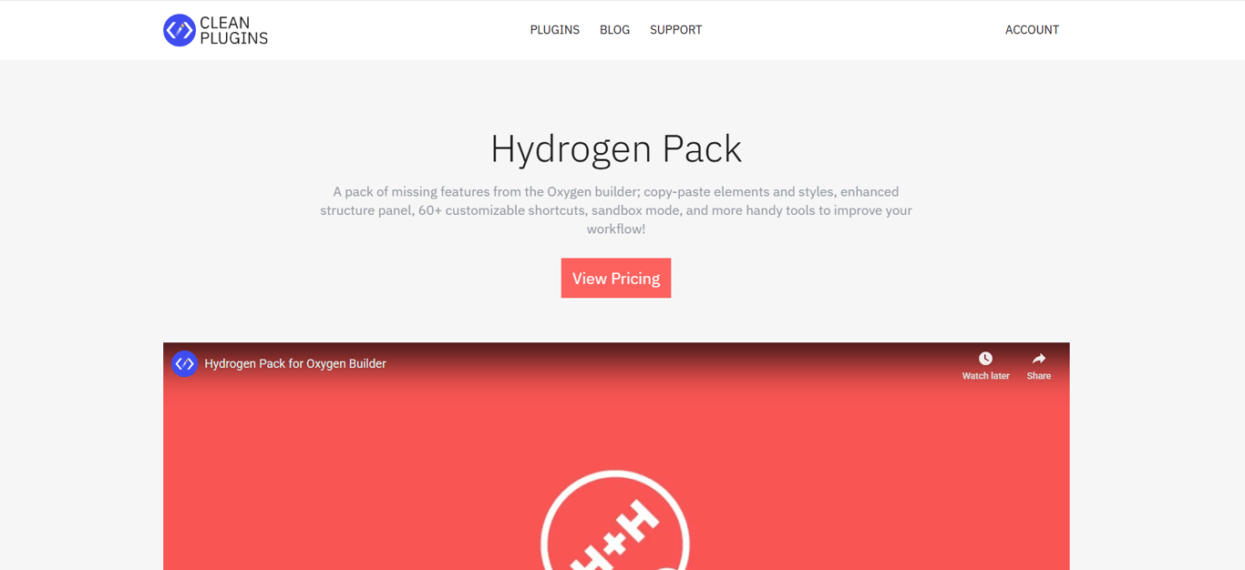 hydrogen-pack-main-dashboard-interface-for-oxygen-builder-productivity-extension