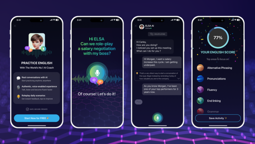 ELSA Speak features