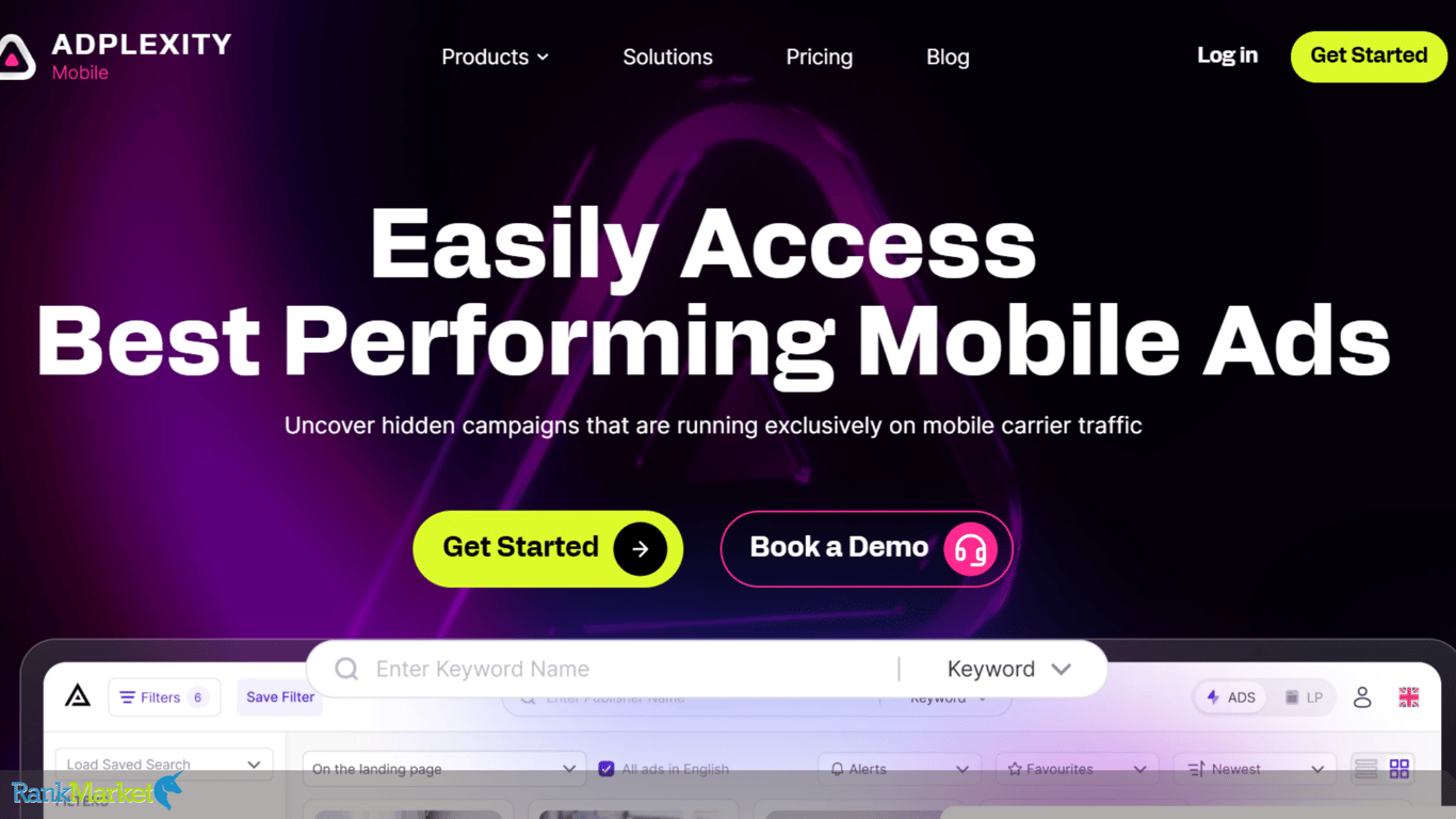 Adspy Mobile Filters Ads By Platform, Country, And Carrier Source.