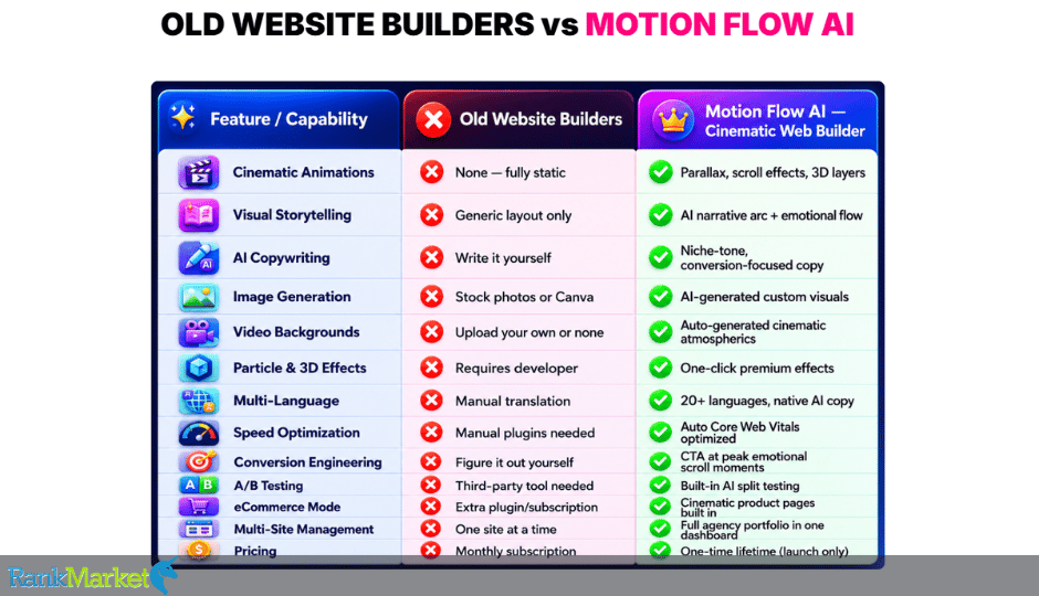 Motion Flow Web Builder + Otos