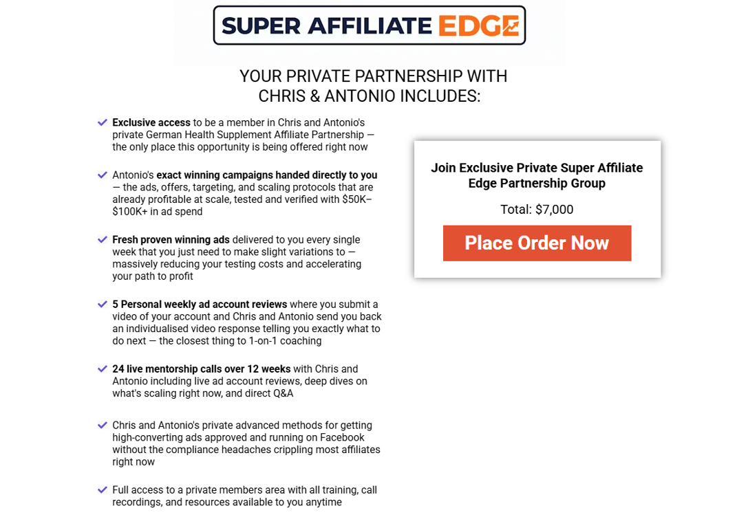 super-affiliate-edge-private-partnership-program-deliverables-and-order-checkout-box