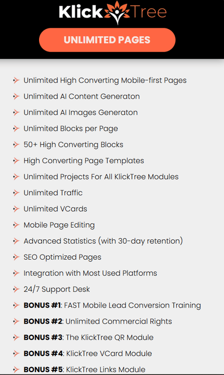 inside-klicktree-dashboard-unlimited-ai-content-generator-and-marketing-modules