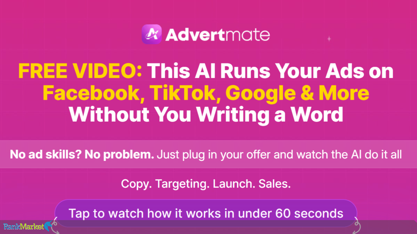 Advertmate Ai Dashboard For Automated Ad Creation Across 8 Major Platforms.