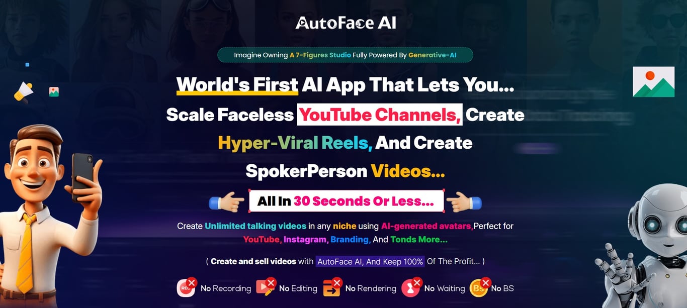 AutoFace AI Homepage