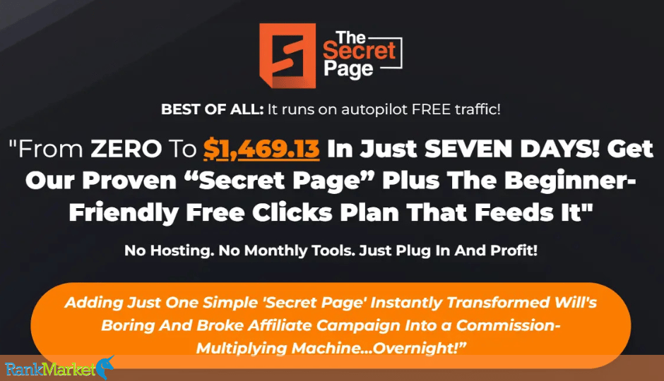 The Secret Page Homepage