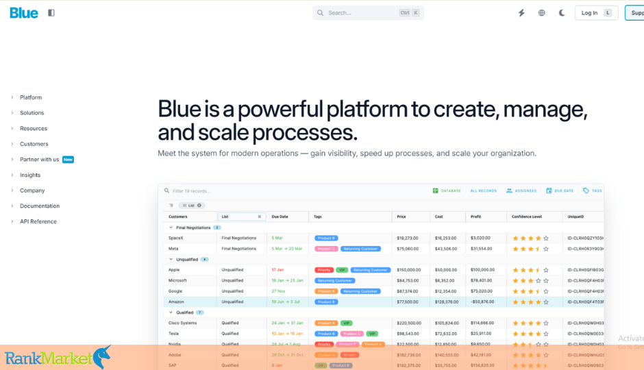 Blue Homepage