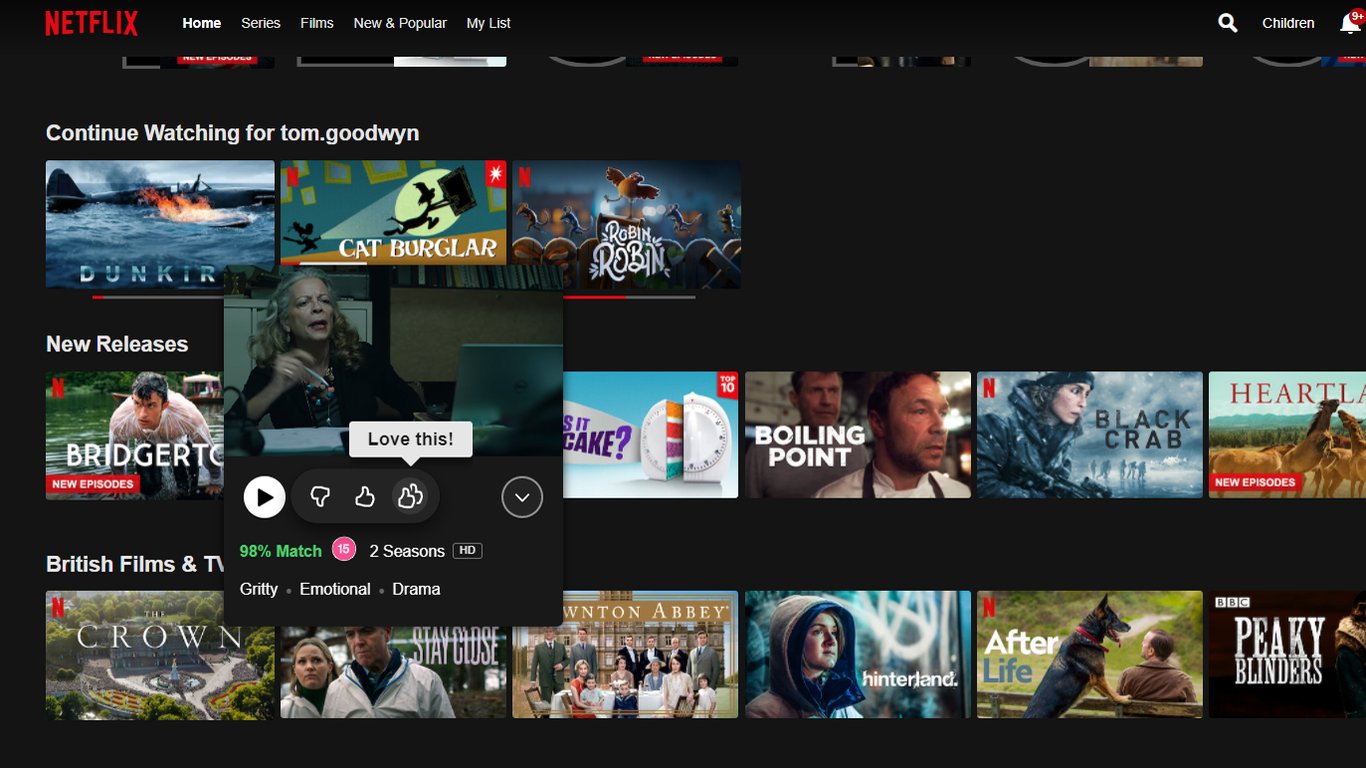 Netflix features