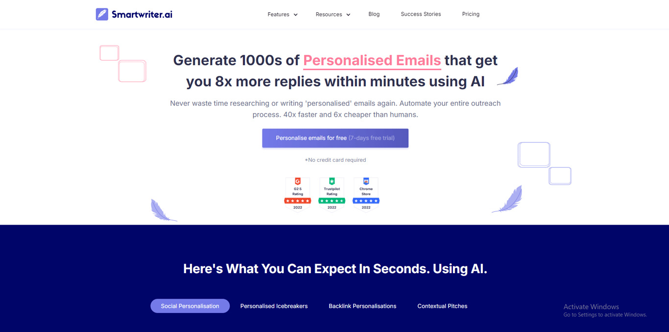 SmartWriter homepage