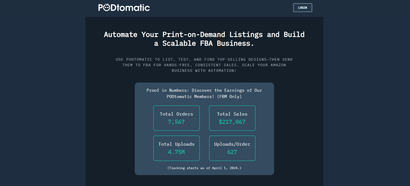 podtomatic-main-page-dashboard-interface