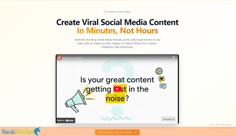 Threadify Homepage
