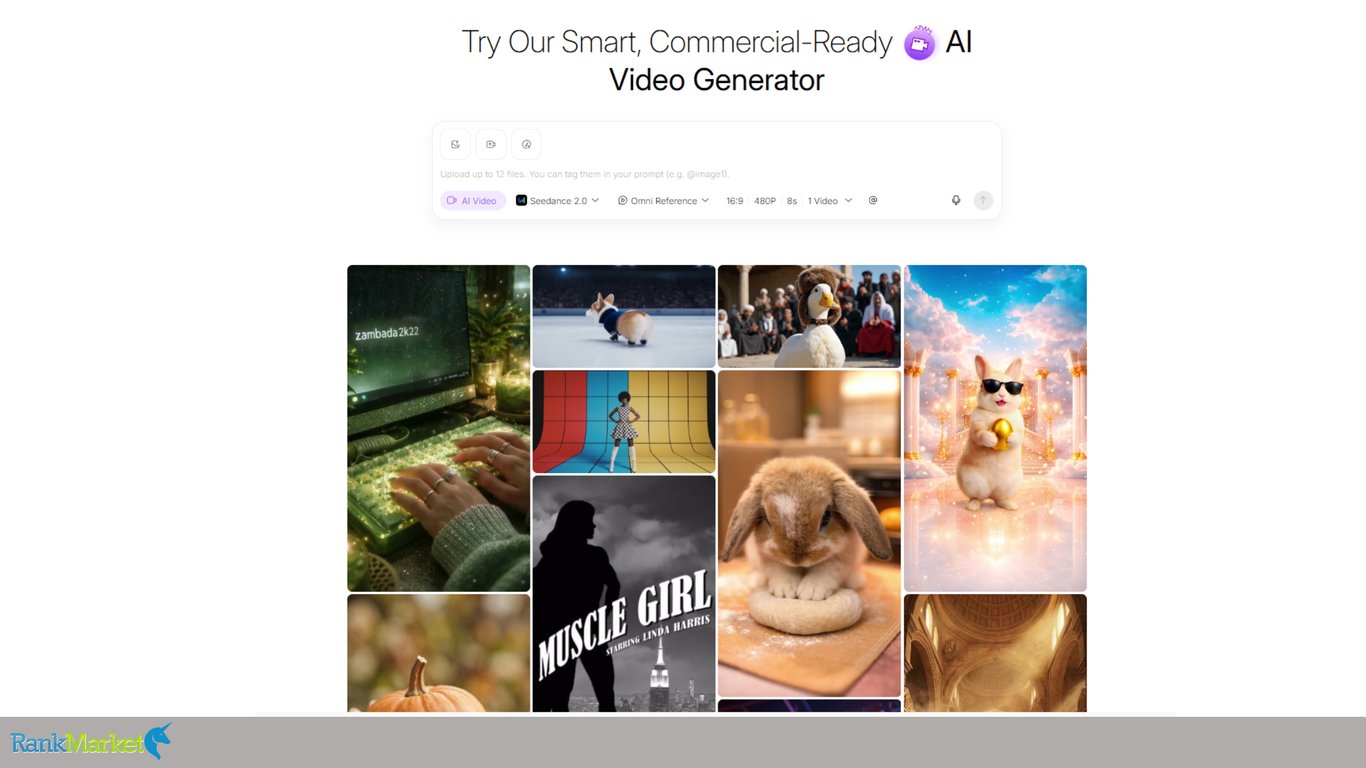 Hix-Ai-Commercial-Ready-Video-Generator-Interface-With-Seedance-And-Multi-Style-Gallery